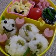 あおむし君と桜のお弁当☆簡単キャラ弁
