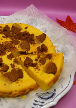 カボチャのベイクドチーズケーキ-レシピのメイン写真