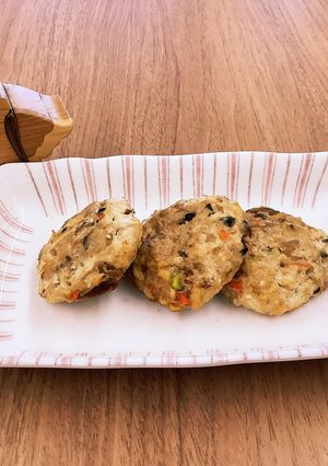【大崎市】鶏と豆腐のつくね焼き【給食】-レシピのメイン写真