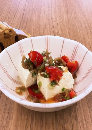 【大崎市】ねぎ豆腐のあつあつごま油かけ-レシピのメイン写真