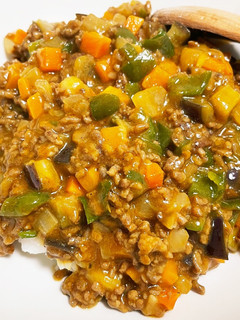 夏野菜のキーマカレー-レシピのメイン写真