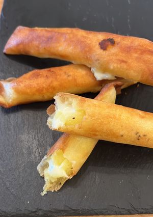 チーズとろけるさつまいも春巻き-レシピのメイン写真