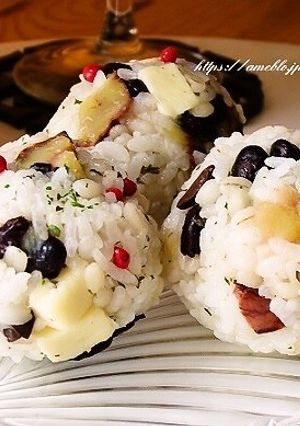 黒豆とチーズのイタリアンおにぎり-レシピのメイン写真