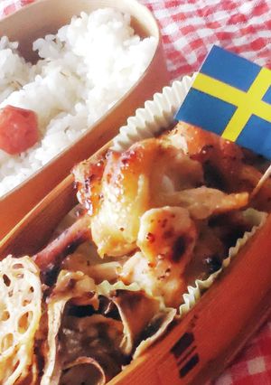 食べやすい手羽元焼き◎塩麹★蓮根★お弁当-レシピのメイン写真