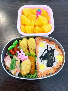 お馬さん弁当☆幼稚園用☆年少-レシピのメイン写真