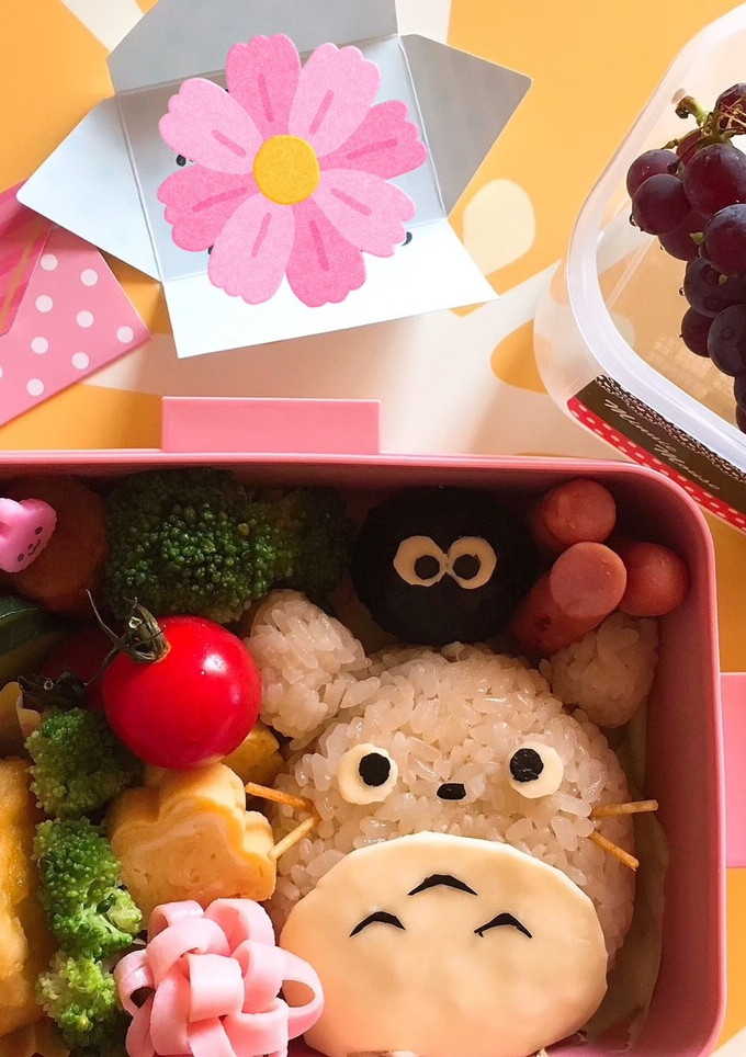 となりの♡トトロとまっくろくろすけ弁当♡-レシピのメイン写真
