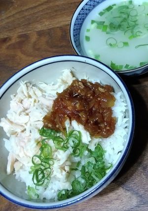 鶏肉飯 ジールーハン 香味たれ 覚え書き-レシピのメイン写真