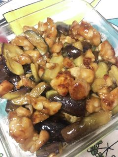鶏肉と茄子の甘辛炒め-レシピのメイン写真