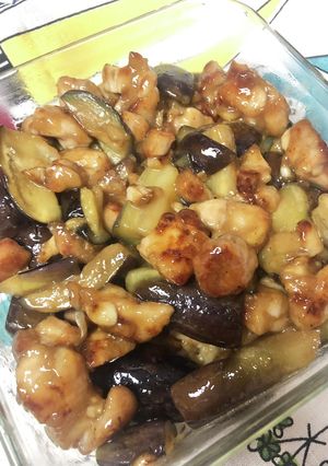 鶏肉と茄子の甘辛炒め-レシピのメイン写真