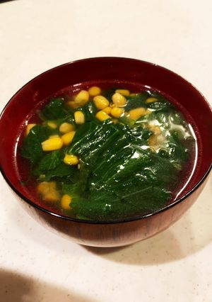 余ったレタスとコーンの中華スープ-レシピのメイン写真