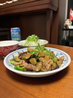 豚バラとなすの味噌ごま油炒め-レシピのメイン写真