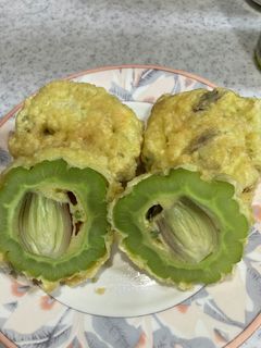 ゴーヤと茗荷のコラボ天ぷら-レシピのメイン写真