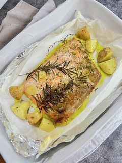 サーモンハーブマリネのオーブン焼き-レシピのメイン写真