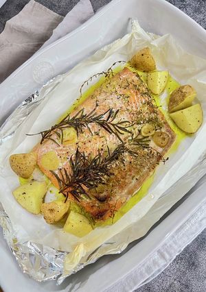 サーモンハーブマリネのオーブン焼き-レシピのメイン写真