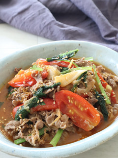 トマトと牛肉の韓国風煮-レシピのメイン写真