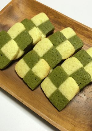 抹茶と塩バターのアイスボックスクッキー-レシピのメイン写真