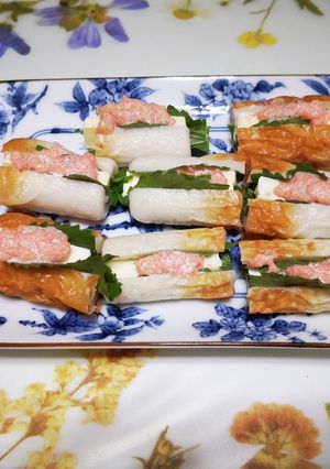 竹輪の大葉～チーズのたらこマヨ-レシピのメイン写真