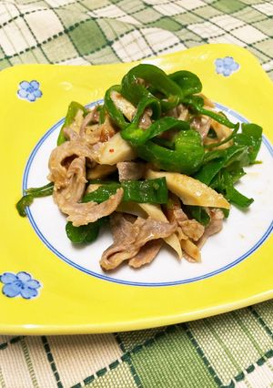豚肉＆ちくわ＆ピーマンのオイポン炒め-レシピのメイン写真