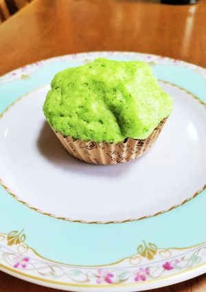 小松菜の蒸しパン☆レンジで楽チン☆-レシピのメイン写真
