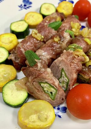 オクラの豚肉巻き♪-レシピのメイン写真