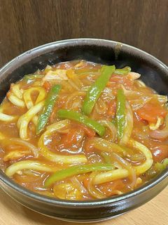 トマトカレーうどん-レシピのメイン写真