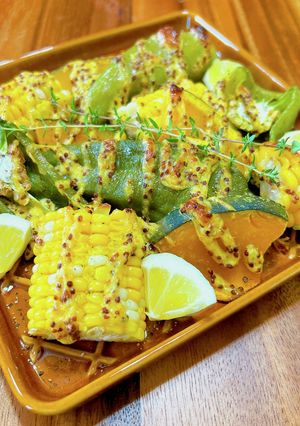 野菜の粒マスタードマヨネーズ焼き-レシピのメイン写真