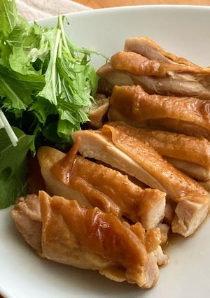 レンジで♩鶏もも肉のにんにくバター醤油-レシピのメイン写真