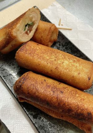 鶏ひき肉と梅しそチーズのパンロール-レシピのメイン写真