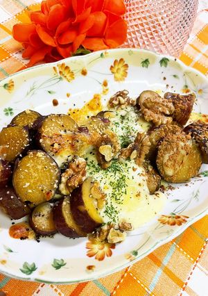 甘じょっぱ　たまらん　芋甘煮ナッチーズ焼-レシピのメイン写真