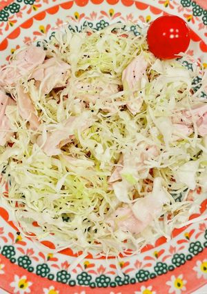 キャベツとサラダチキンのさっぱりサラダ♪-レシピのメイン写真