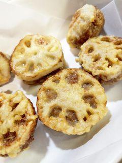 れんこんの挟み揚げ-レシピのメイン写真