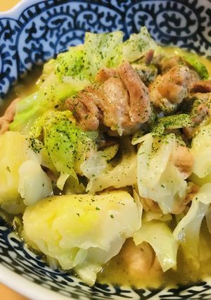 鶏肉とキャベツのめんつゆ＆バター炒め-レシピのメイン写真