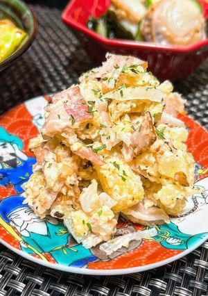 鬼にんにくポテサラ-レシピのメイン写真