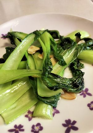 青梗菜（チンゲンサイ）のニンニク炒め-レシピのメイン写真
