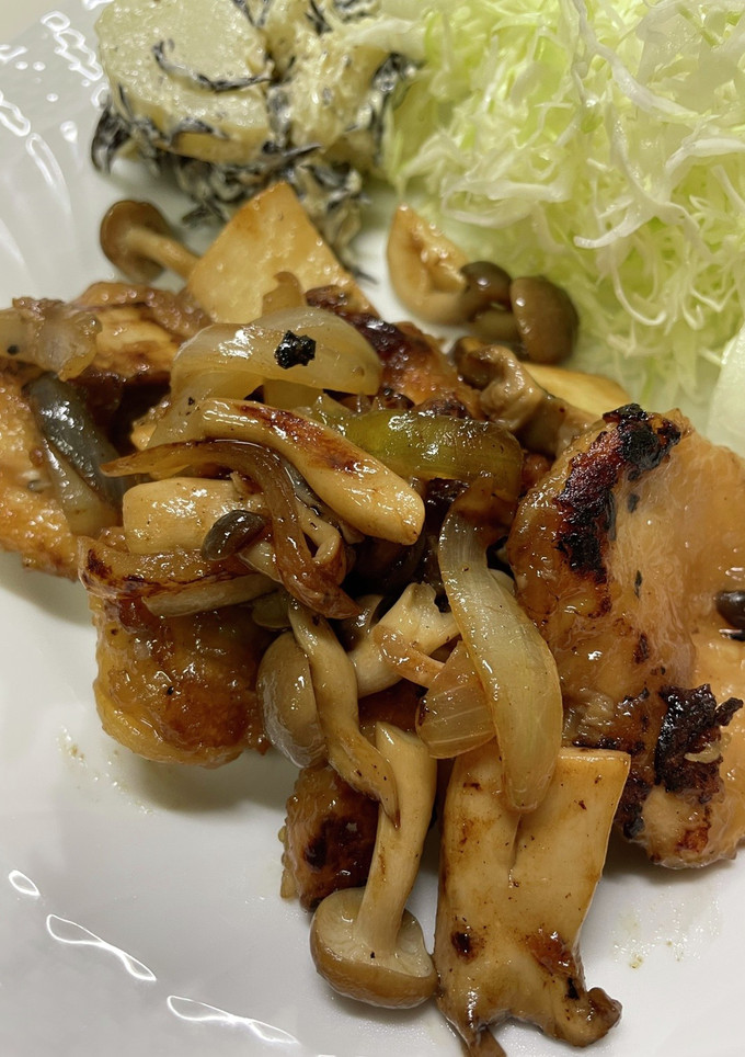 鶏胸肉の生姜焼　きのこ編-レシピのメイン写真