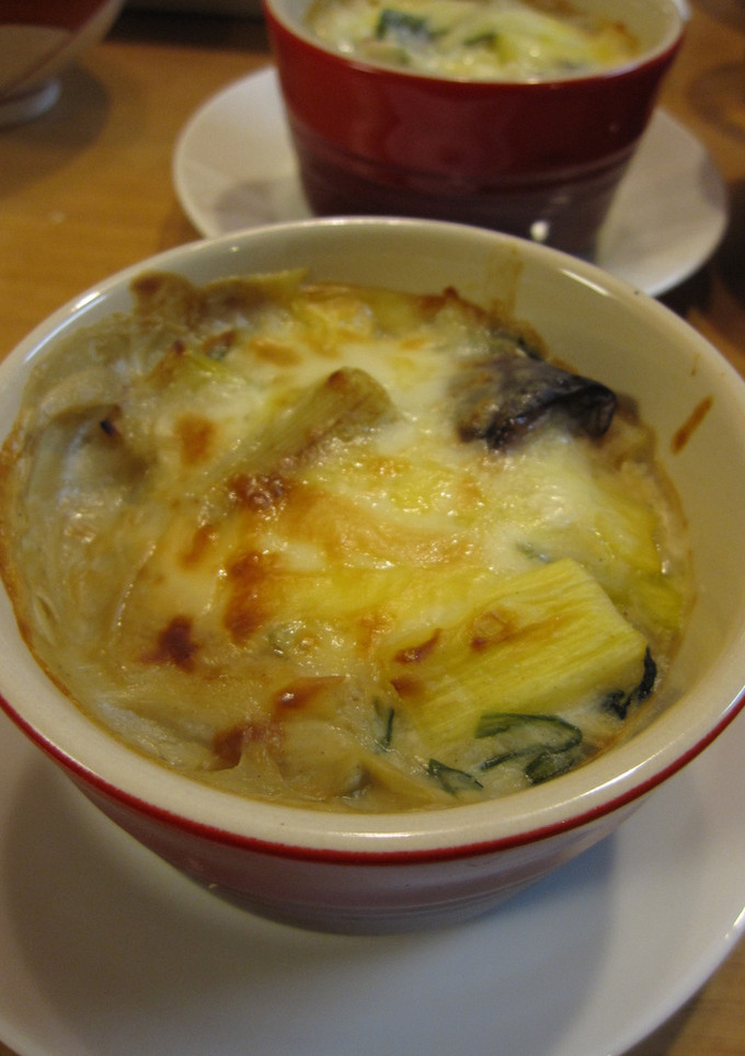 白ねぎとおやさいの和風豆乳白味噌グラタン-レシピのメイン写真