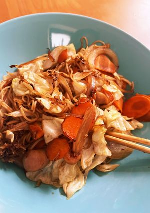 焼きそば粉末ソースで ソース焼き素麺-レシピのメイン写真