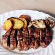 さつま芋と牛バラのなんちゃってステーキ
