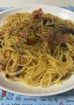 スパゲティ・茄子のペペロンチーノ-レシピのメイン写真