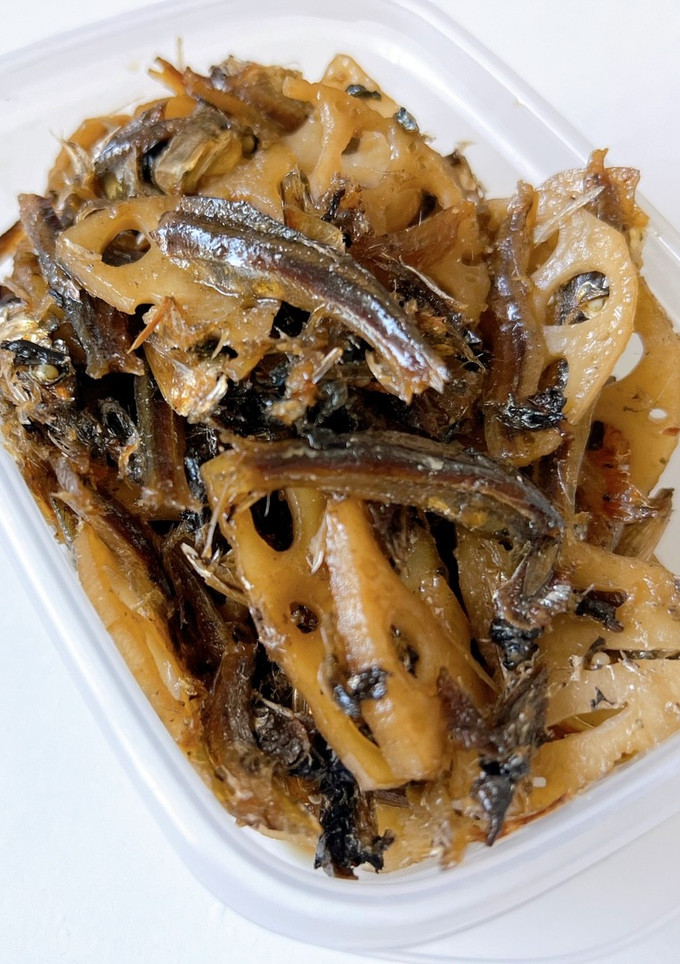 煮干しと蓮根の佃煮✩出汁がら美味しく活用-レシピのメイン写真