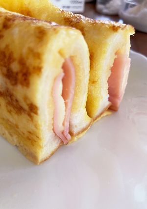 5分|屋台のフレンチトースト★원팬토스트-レシピのメイン写真