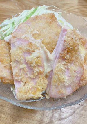 切れてるハムで作る　厚めのチーズハムカツ-レシピのメイン写真