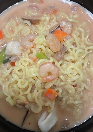 韓国ロゼクリーム風ラーメン？-レシピのメイン写真