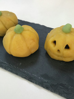 かぼちゃで作るハロウィン練り切り-レシピのメイン写真