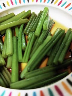 さつまいもの茎 めんつゆお浸し-レシピのメイン写真