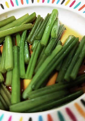 さつまいもの茎 めんつゆお浸し-レシピのメイン写真