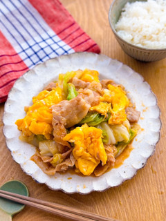 焼肉のタレで!豚たまキャベツの味噌炒め-レシピのメイン写真
