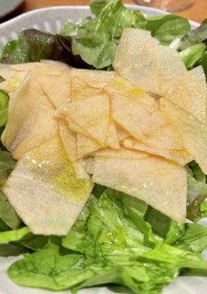 カンタン美味しい！リンゴとレタスのサラダ-レシピのメイン写真