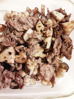 牛肉とレンコン炒め-レシピのメイン写真