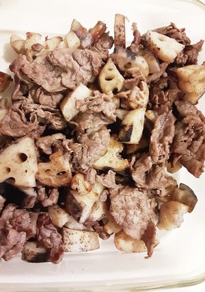 牛肉とレンコン炒め-レシピのメイン写真